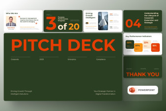 Corporate Pitch Deck Presentation PowerPoint Template